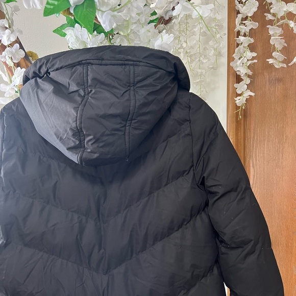 Saints & Sinners Black Quilted Bomber Jacket with Hood 🖤 - Picture 7 of 7